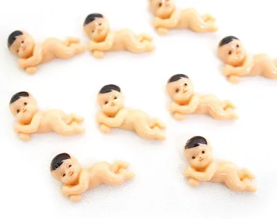 100 PC Mini Plastic Babies Figures Baby Shower Party Favors My Water Broke Game • £10.57