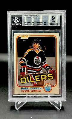 1981 O-Pee-Chee OPC Paul Coffey Rookie Card BGS 9 Mint ! With A 10 🔥 • $711.53