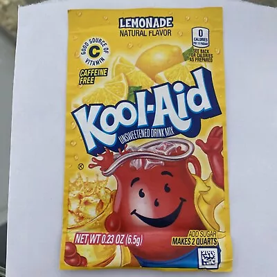 £1 • Buy Kool Aid American Powder Mix Drink Lemonade Single Sachets