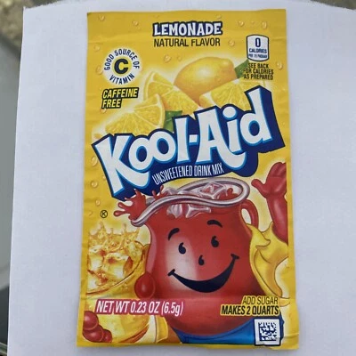 £1 • Buy Kool Aid American Powder Mix Drink Lemonade Single Sachets