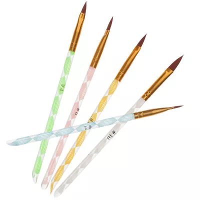  5 Pcs Nail Art Detail Paint Pen Gel Polish Tools Rhinestones • $9.18