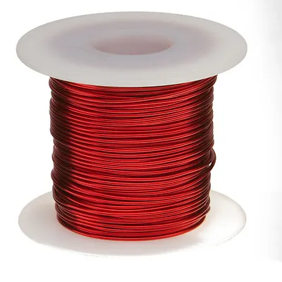 16 AWG Gauge Enameled Copper Magnet Wire 1.0 Lbs 126' Length 0.0520  155C Red • $19.84