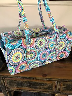 Vera Bradley Large Traveler Duffel Bag Sunny Medallion NWT • $59.75