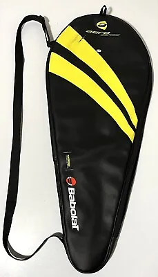 Babolat Aero Series Black Shoulder Strap Zipper Single Tennis Racquet Cover Bag • $17.99