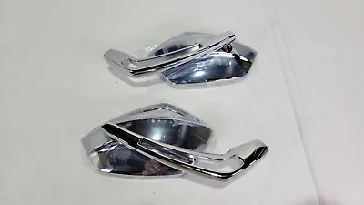 ✅ Magazi CNC Aluminum Convex Mirrors Medusa chrome Fits Motorcycle No Hardware • $39