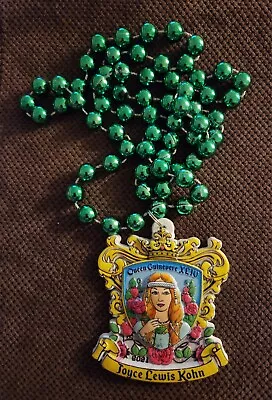 New Orleans Mardi Gras Krewe Of King Arthur Queen Guinevere XLIV Medallion Bead • $5.99