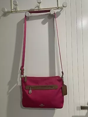 Coach Sawyer Crossbody F37239 Shoulder Handbag Purse In Pink • $115