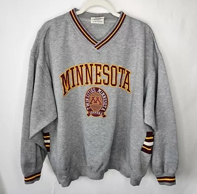 Vintage University Of Minnesota Golden Gophers Sweatshirt Lee Sport Men's XL • $24.99