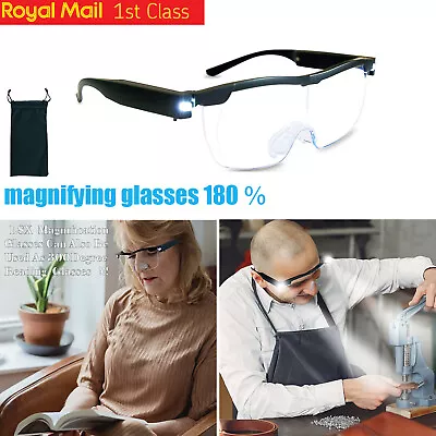 Magnifying Glass With Light 180% For Reading Close Work And Craft Adult UK • £7.96