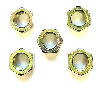 3/4-16 Grade 8 Hex Nut - Yellow Zinc Plated - Unf- 5 Pieces Per Pack • $10.50