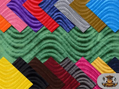 Velvet Flocking Wave Swirl Upholstery Fabric / Sold By The Yard • $8.50