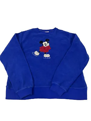 £10 • Buy Women’s Mickey Mouse Fleece Sweatshirt Size Medium