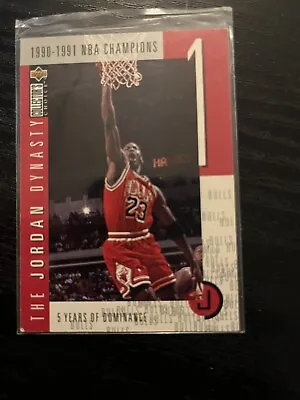 1997-98 Collector's Choice The Jordan Dynasty 1 JD1 Michael Jordan /23000 • $8.40