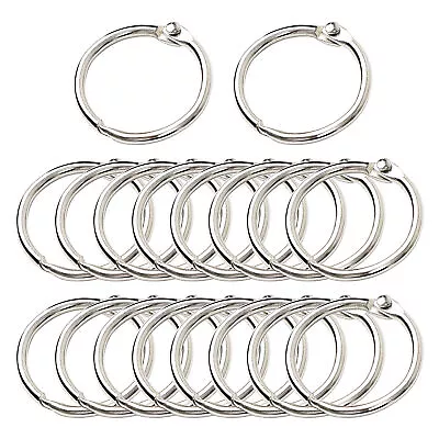 1  Loose Leaf Binder Rings Metal 20 Pcs Office Book Rings Hinge Locking Rings • $7.98