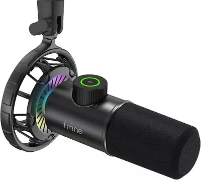 USB Gaming Microphone RGB Dynamic Mic For PC With Tap-to-Mute Button • $75.59