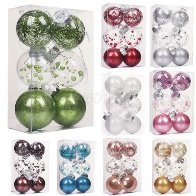 High Quality - 6Pcs Christmas Tree Xmas Balls Decorations Baubles Party Ornament • $22.18