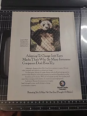 Mutual Of Omaha Insurance 1991 Print Ad 1991 8x11 Vintage Great To Frame  • $9.99