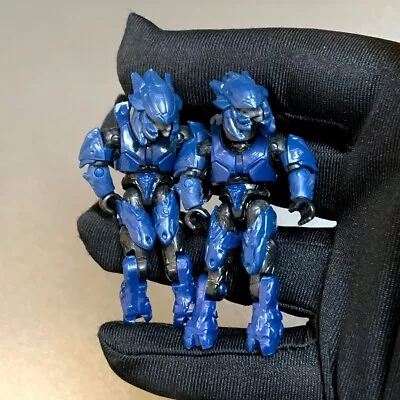 2 Halo  Mega Bloks Covenant Blue Elite Mercenary Mini Figure Gnb40 Recon Figures • £10.79