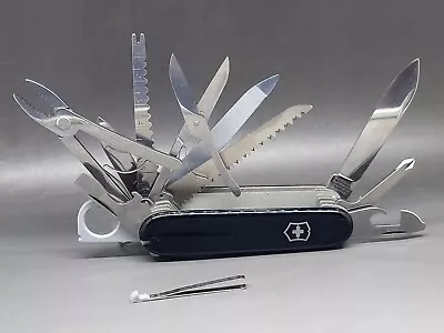 Victorinox Officer Suisse Black Swiss Army Pocket Knife Multi-Tool New No Tags • $69