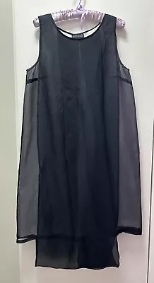 Nicola Waite Silk Dress/Tunic With Sheer Overlay.  Size 2 Gorgeous • $80