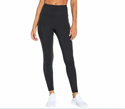 NWT Marika Ladies' High Waist Active Tight Color Multi Black Embos. Camo Size S • $12.95