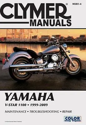 1999-2009 Yamaha V-Star 1100 XVS1100 Custom/Classic Clymer Repair Manual M2814 • $36.95