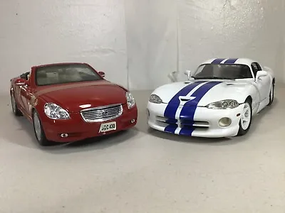 Maisto 1:18 Dodge Daytona & Lexus SC 430 Loose Freshly Unboxed • $69.95