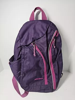 Eddie Bauer Shoulder Sling Backpack Purple Ripstop. • $17.99