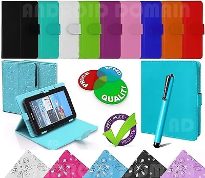 Universal Folio Magnetic Case Cover For Android Tablet PC 7  9  9.7  10  10.1  • £6.24