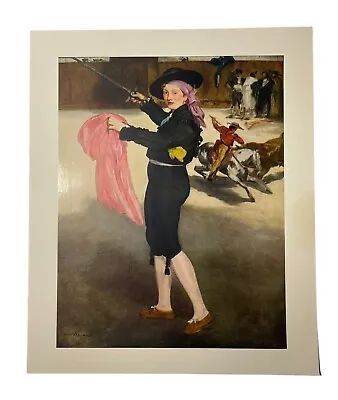 Manet 1863 Victorine In The Costume 11  X 9  Abrams Print Art 1953 • $13.99