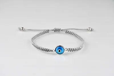 Turkish Evil Eye Bracelet Hamsa Hand Greek Mati Quality Bangle Jewellery Adults • $9.95