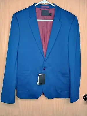 New With Tags ASOS Blue Blazer Mens Size 40R Sport Coat Jacket  • $44.99