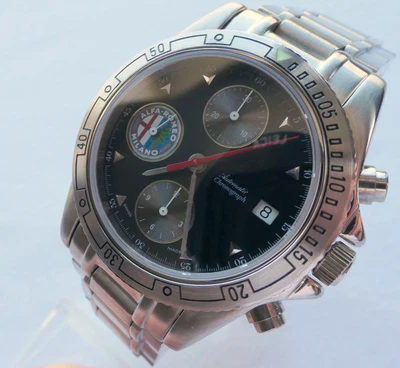 $2289.88 • Buy Alfa Romeo Classic Rally Racing Car Accessory Swiss Automatic Chronograph Watch
