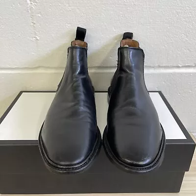 Mens Used Black The Frye Company Sam Chelsea Boot US Size 7.5 D • $69