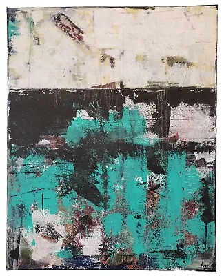 No.907 Original Abstract Modern Minimal Textured  Painting By K.A.Davis  • $450