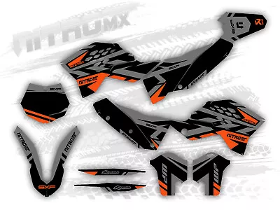 NitroMX Graphic Kit For KTM SX SXF 125 250 450 2007 2008 2009 2010 Motocross MX • $148.46