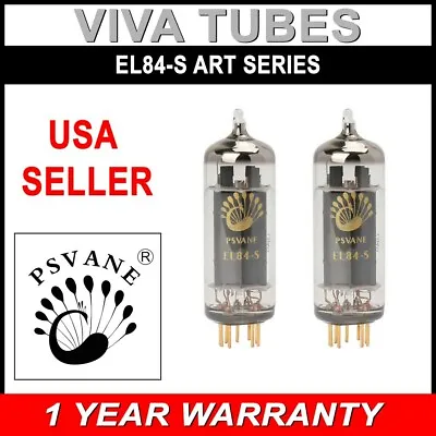 $140.34 • Buy Ip Matched Pair (2 Pcs) Psvane EL84-S Art Series Vacuum Tubes - USA Seller