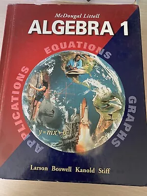 Algebra 1 I BOOK TEXTBOOK BOOK 8TH 9TH MCDOUGAL LITTELL Teacher Resource Text • $20