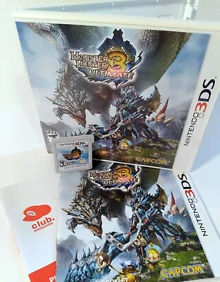 Monster Hunter 3 Ultimate CIB (Nintendo 3DS) ⚔️ 100% Authentic & Complete ⚔️ • $19.99