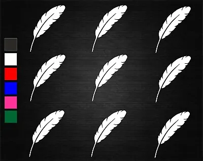 £1.75 • Buy 9 X FEATHER WINE GLASS/JAR DECAL STICKERS PARTY DECORATION WALL/PHONE/HOME
