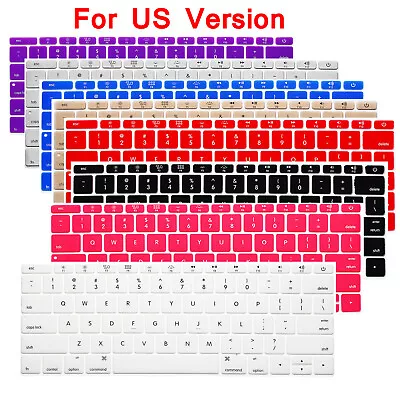 US Version For Apple New MacBook Pro 13  A1708 Keyboard Cover Protector Skin • £2.10