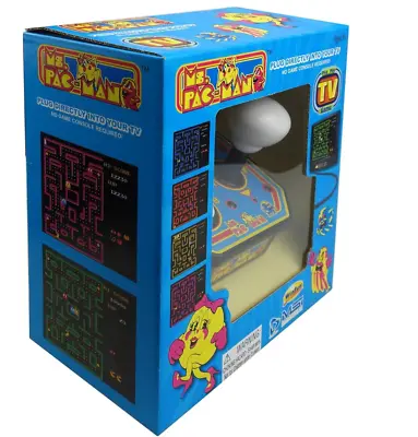Ms. PACMAN Plug And Play Classic Arcade TV Game MSI Entertainment 1993 BRAND NEW • $44.95