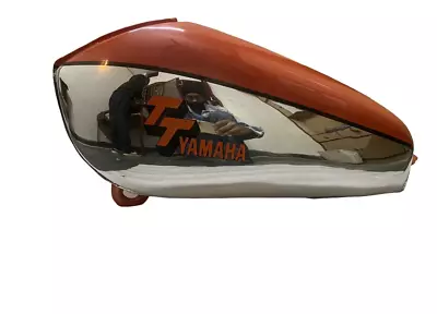 Yamaha Xt Tt 500 Chrome& Orange Painted Petrol Tank Steel 1n51977 /fit For • $272.84