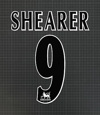 £11.20 • Buy SHEARER #9 1997-2006 Player Size Premier League Black Nameset Lextra