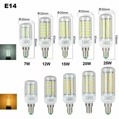 E27 B22 G9 E14 LED Corn Bulb 5W 7W 8W 15W 20W 25W SMD 5730 220V Lamp Lighting • $3.44