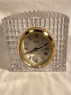 Mikasa Austrian Crystal Quartz Desk Clock Works Great Battery Not Included • $29