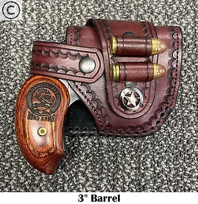 Bond Arms Leather Cross-Draw Driving Holster W/Cartridge Loops • $99