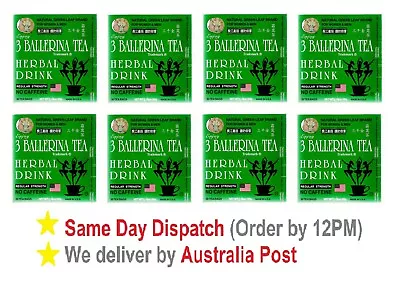 8 X 3 Ballerina Tea REGULAR STRENGTH 30 Tea Bags Slim Tea Diet Tea Drink • $71.95