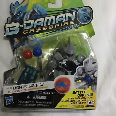 Bomberman B-Daman Crossfire LIGHTNING FIN 2013 Hasbro Figure New DAMAGE PACKAGE • $15