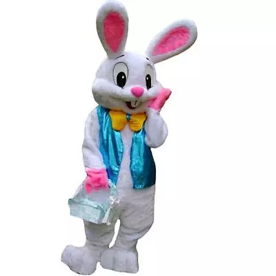 Easter Rabbit Bunny Costume Rabbit Mascot Costume Adult Size Fancy Dress • $69.12